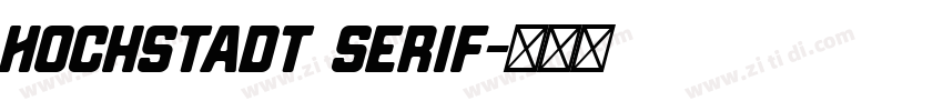 Hochstadt Serif字体转换